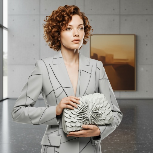 全景OOTD：西装的直线与广场的曲线相映成趣